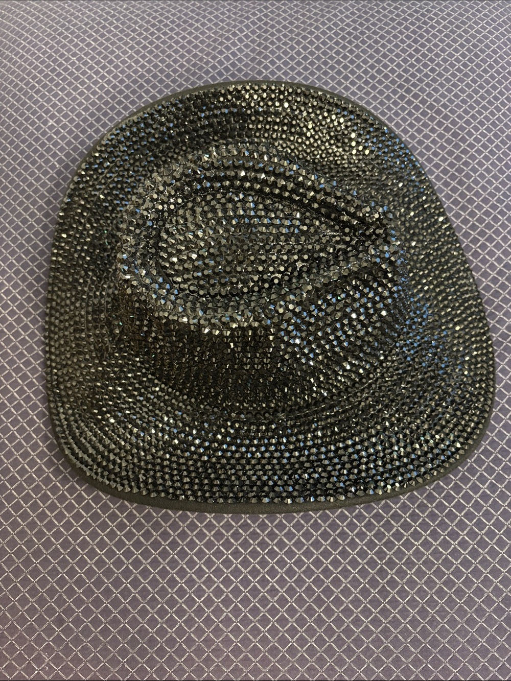 Women's Black Rhinestone Cowboy Hat - Picture 2 of 4